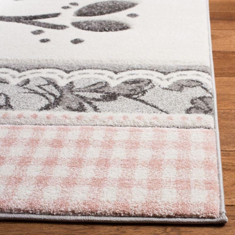 Carousel Kids CRK153 Power Loomed Area Rug - Pink/Ivory - 5'3"x7'6" - Safavieh.