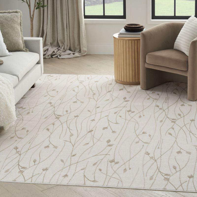 Nourison Grafix Flowing Vines and Blooms Indoor Area Rug