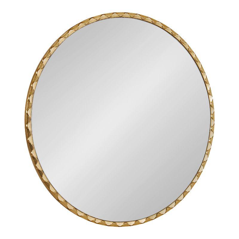 Kate & Laurel All Things Decor 26"x26" Sebecka Decorative Wall Mirror Gold