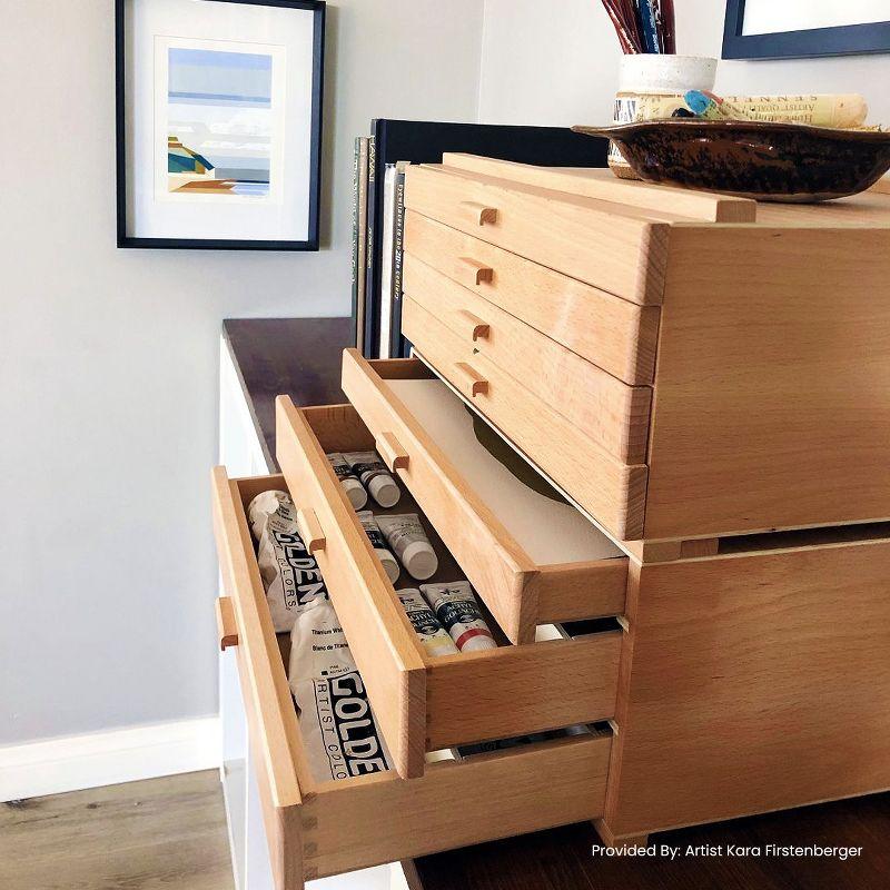 HG Art Concepts Artists Storage Chests - Premium Studio Organizer for Paint Tubes, Brushes, Pencils, Markers, & More!