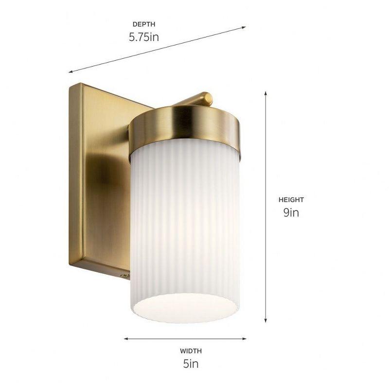 Kichler Lighting Ciona 1 - Light Sconce in  Brushed Natural Brass