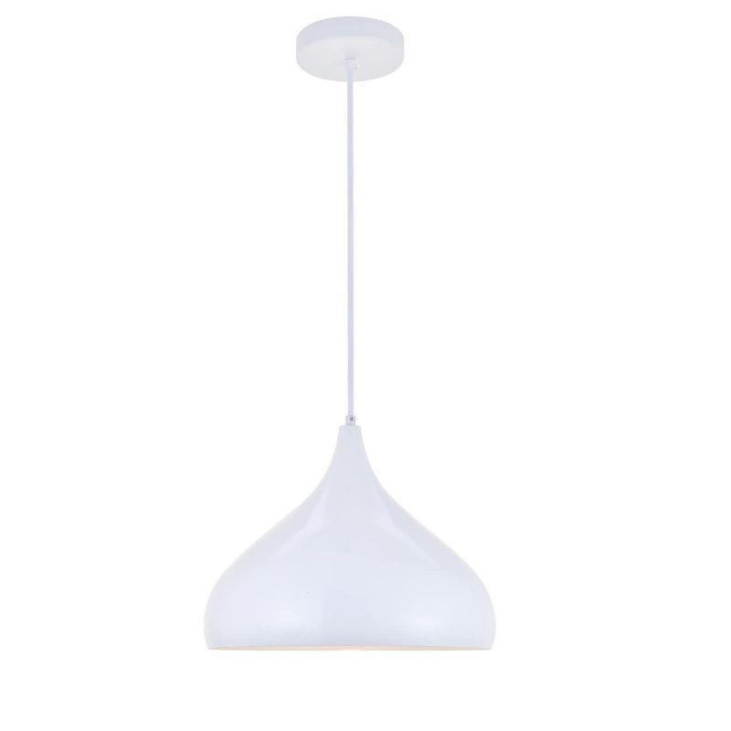 Elegant Lighting Circa Collection Pendant D12.5in H10in Lt:1 Black Finish