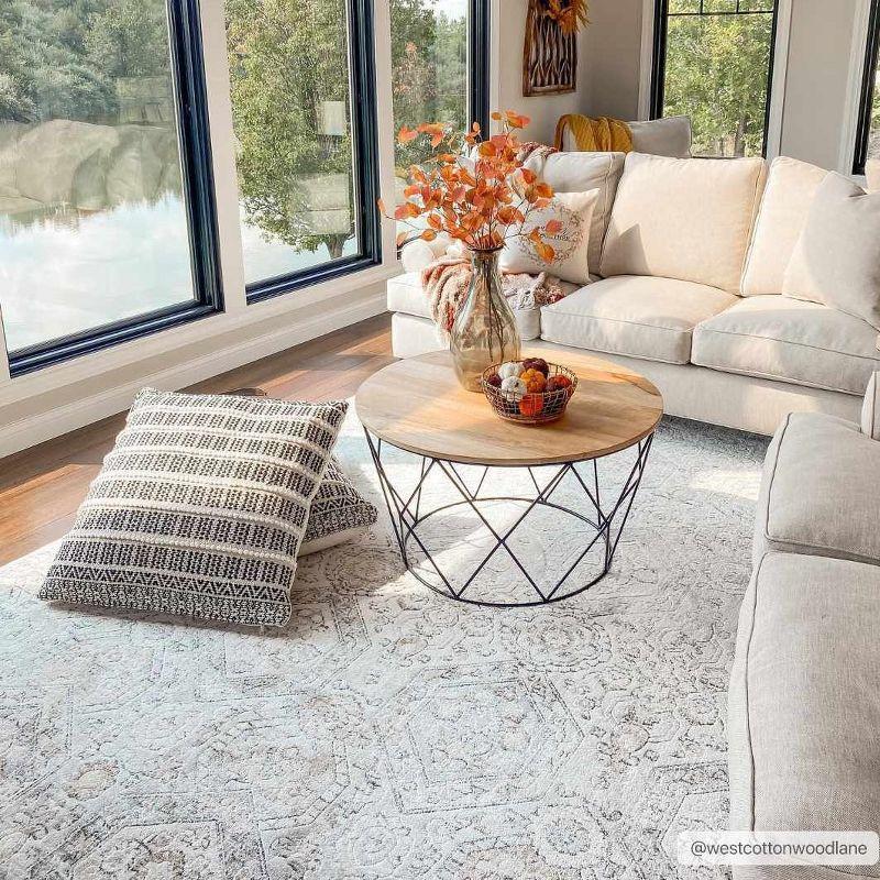 Hauteloom Rectangle Area Rug   Charcoal