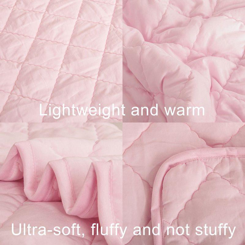 Down Alternative Toddler Comforter, Lightweight and Warm Baby Crib Comforter, 39x47 Inches, Light Khaki - NTBAY