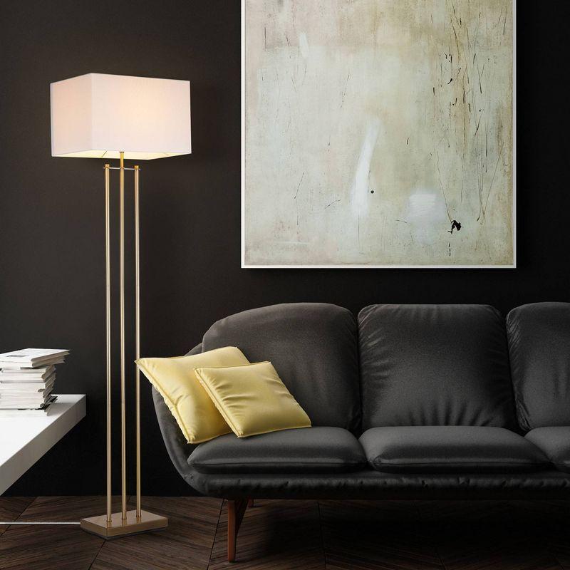 Novogratz Soho 62'' Matte Brass Floor Lamp