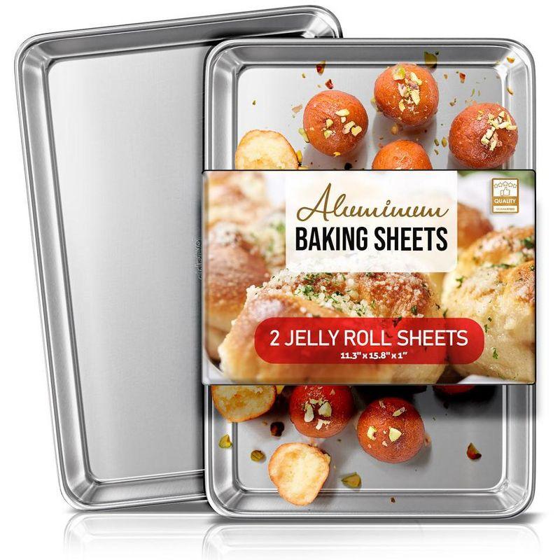 Joytable Non-Stick Aluminized Steel Jelly Roll Pan Set (Set of 2)