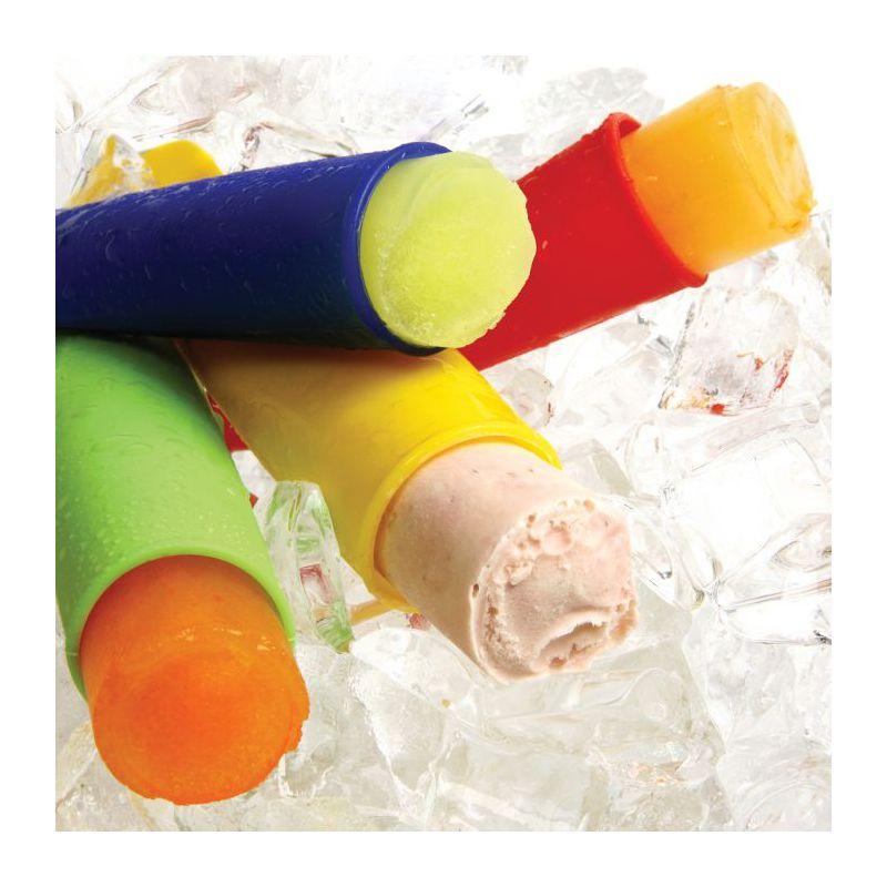 Norpro 4 Piece Silicone Ice Pop Maker Set, Assorted Colors