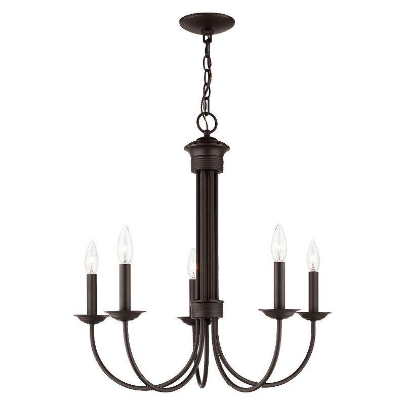 Livex Lighting Estate 5 - Light Chandelier in  Bronze