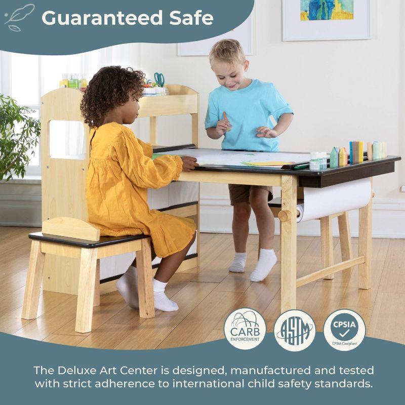 Kids Deluxe Art Center and Stool Set
