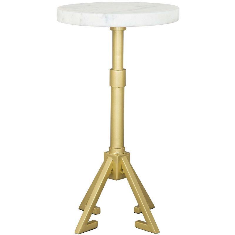 Zuo Maurice Side Table White & Gold