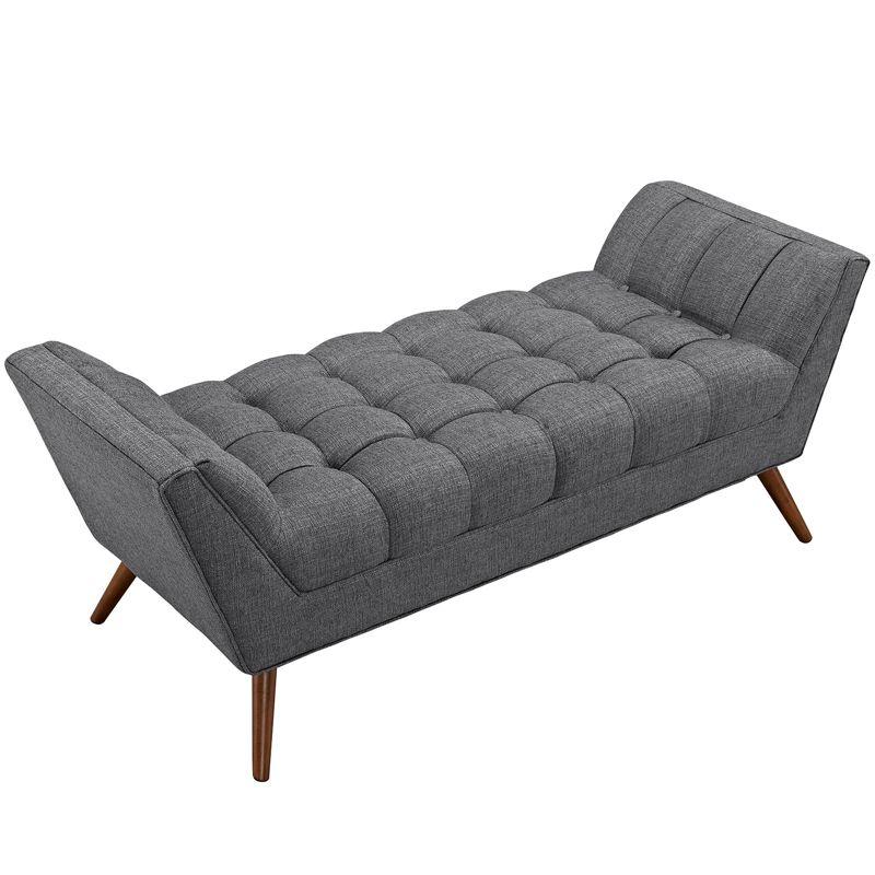 Modway Response Medium Upholstered Fabric Bench