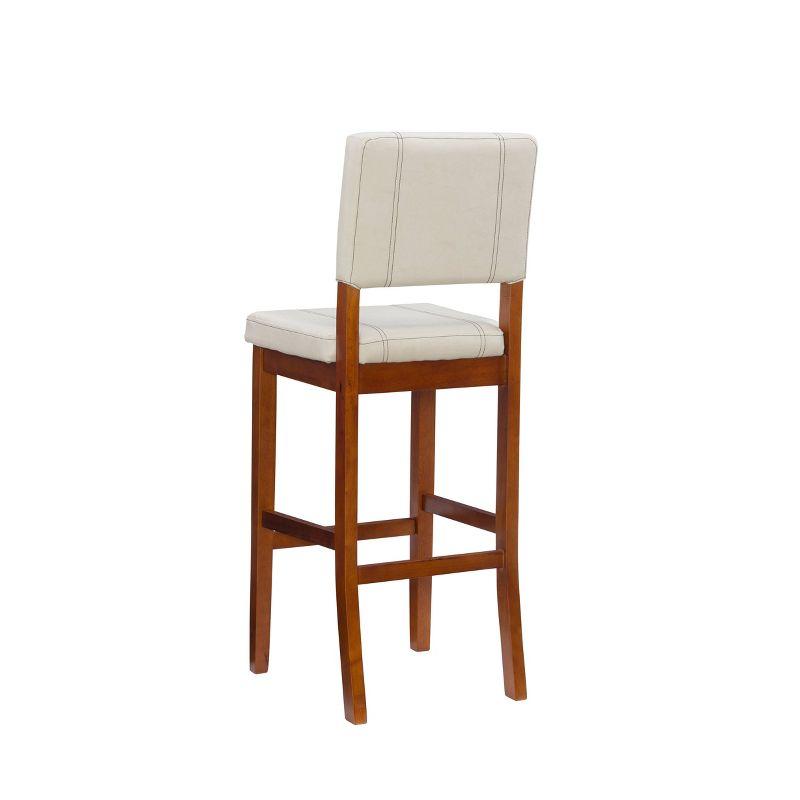 Milano Padded Barstool Upholstered Seat & Back - Linon