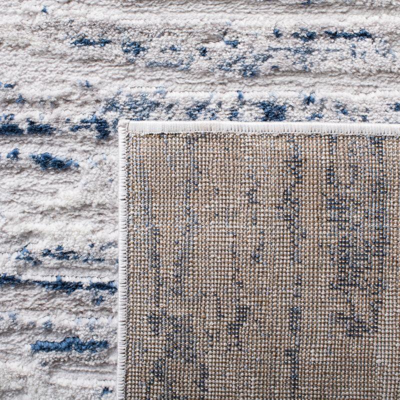 Amelia 700 ALA768 Machine Made Loomed Accent Rug - Grey/Navy - 3' X 5' - Safavieh