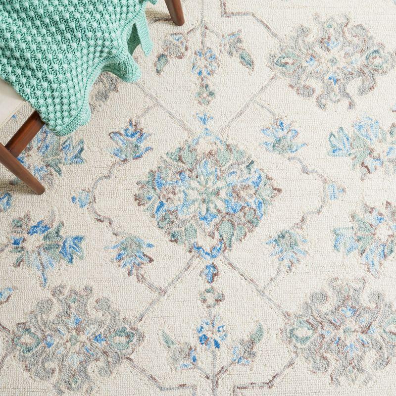 Micro-Loop MLP534 Hand Tufted Indoor Area Rug - Ivory/Grey - 9'x12' - Safavieh