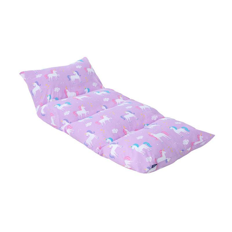 Purple Unicorn Cotton Polyester Kids Pillow Lounger