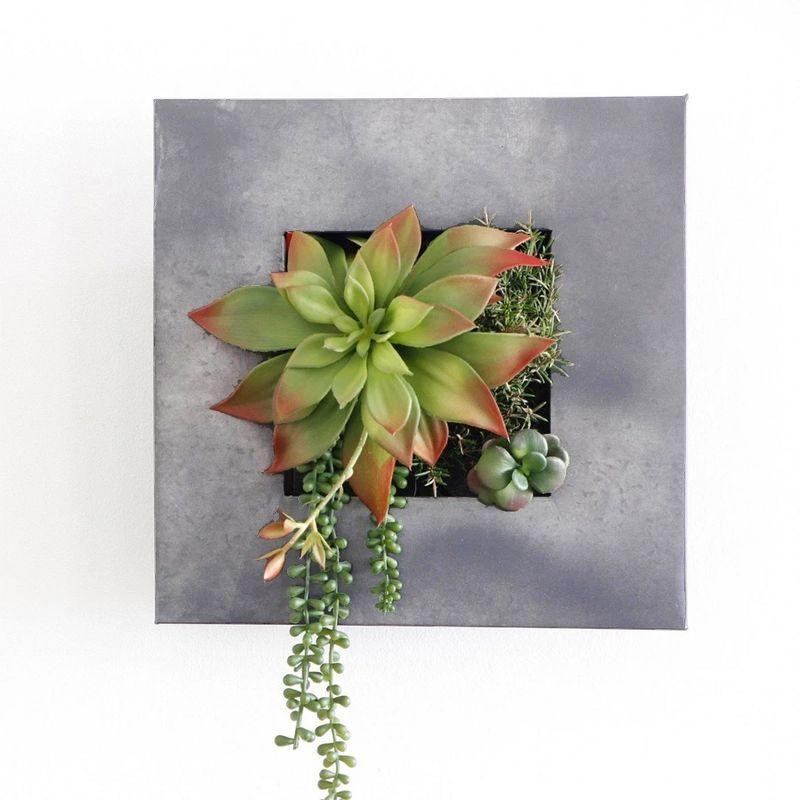 Modern Home Living Wall Galvanized Steel/Zinc Succulent Planter