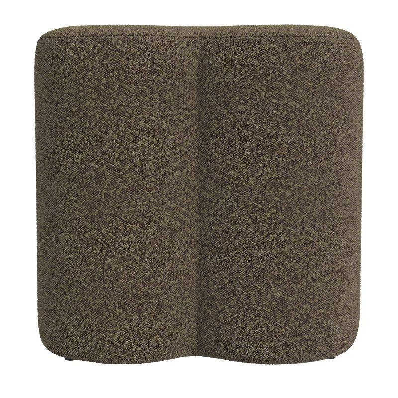 HomePop Clover Shaped Chenille Ottoman