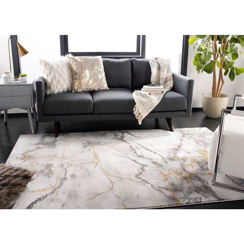 Craft CFT877 Loomed Indoor Area Rug - Grey/Gold - 4'x6' - Safavieh