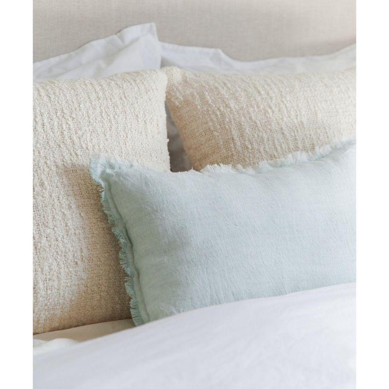 Cozy Cotton White Boucle Euro Pillow 26x26