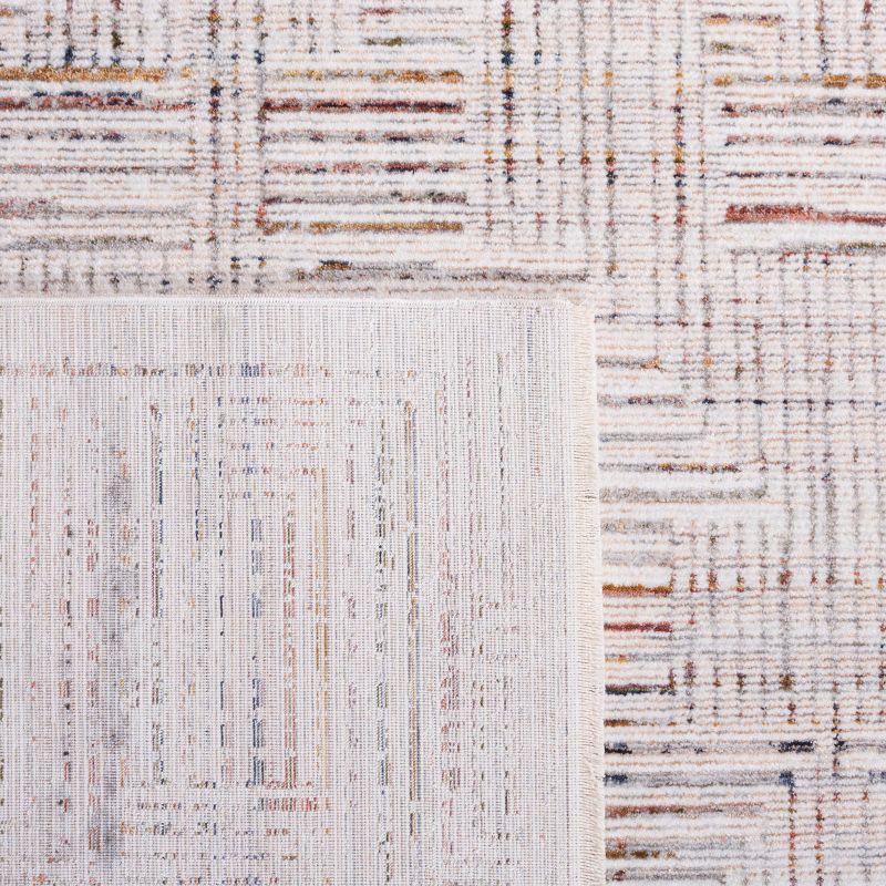 Harlow HAR105 Power Loomed Area Rug - Ivory Grey/Rust - 8'x10' - Safavieh.