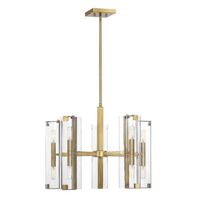 Savoy House Winfield 10 - Light Chandelier in  Warm Brass