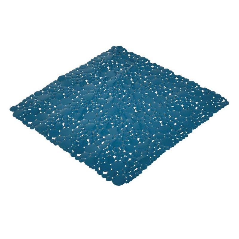 Evideco French Home Goods Bubbles Non-Slip Square Shower Mat 20″L X 20″W