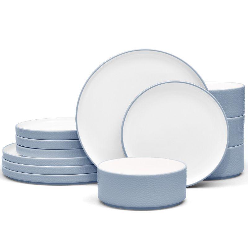 Noritake Colortex Stone 12-Piece Dinnerware Set, Service for 4