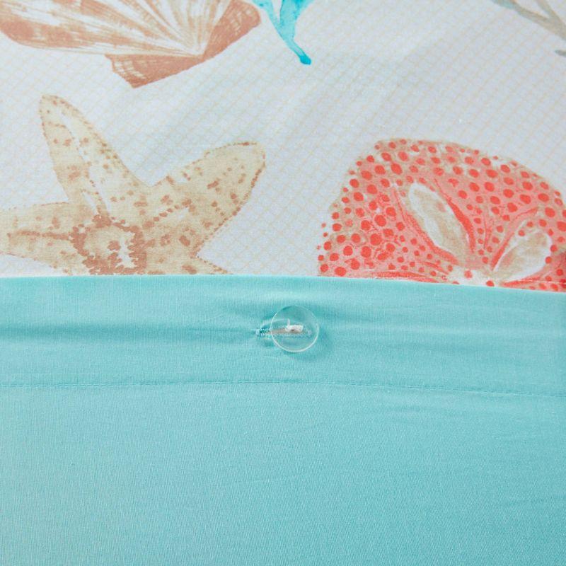 Madison Park Pebble Beach 6 Piece Cotton Sateen Coastal Duvet Cover Set