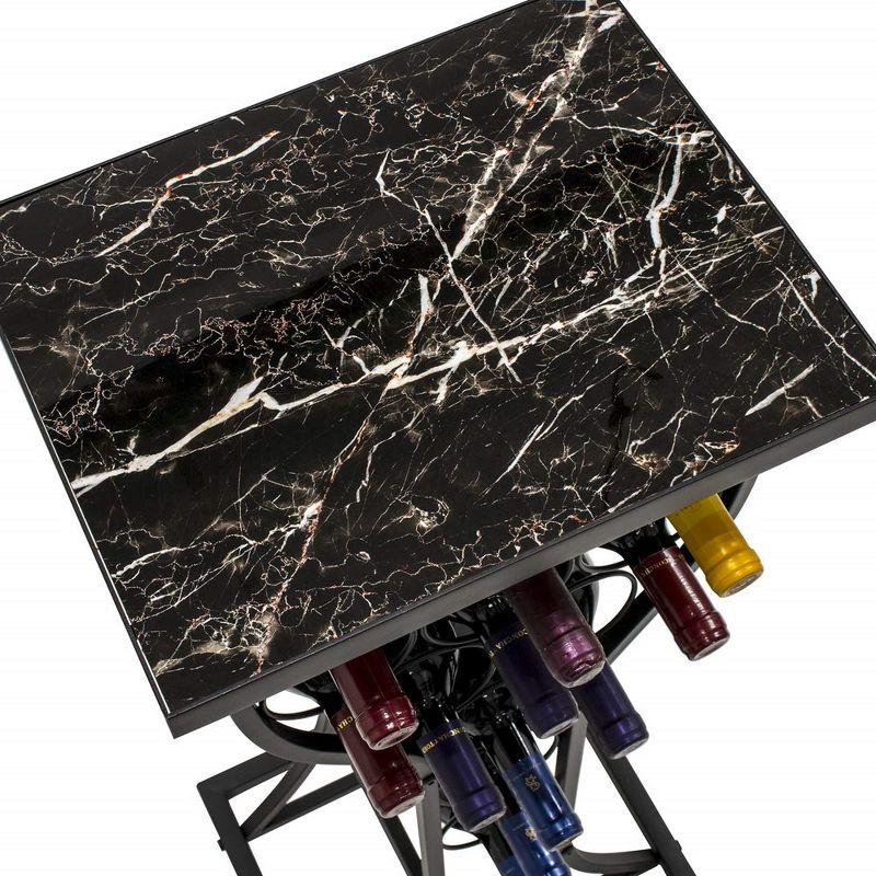 Sorbus 11 Bottle Marble Wine Rack Console Table