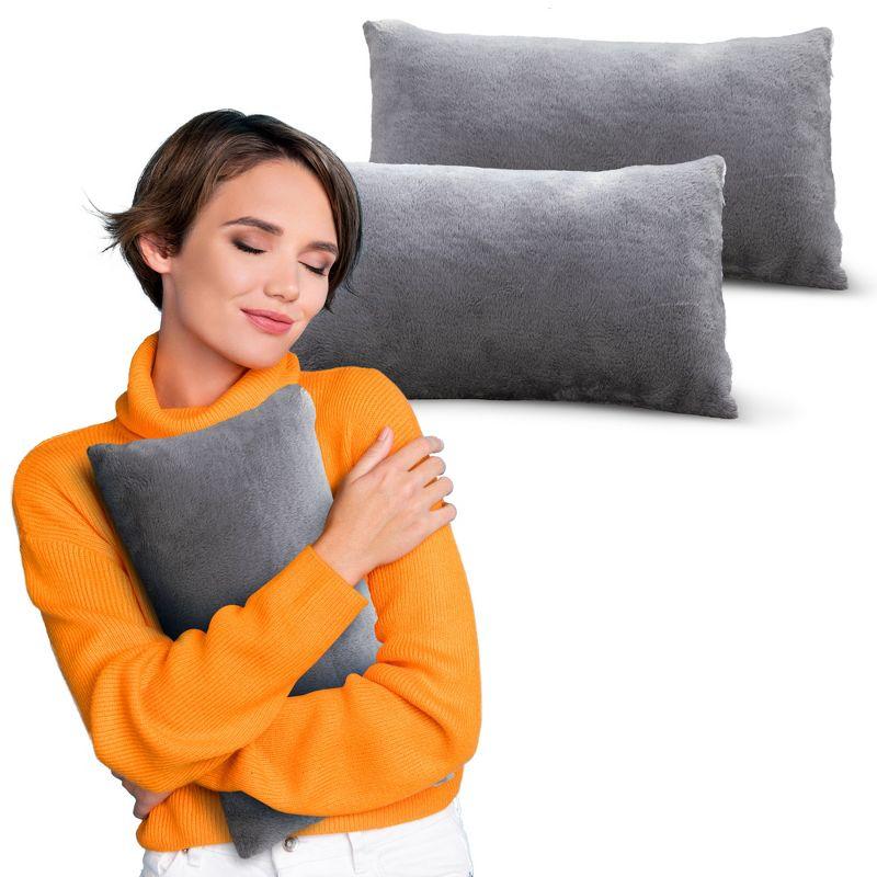 Cheer Collection Reversible Throw Pillow (Set of 2)