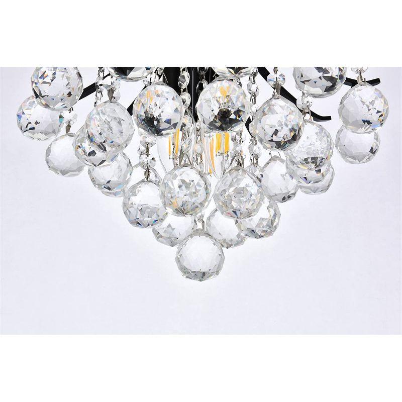 Elegant Lighting Toureg 12 inch black flush mount
