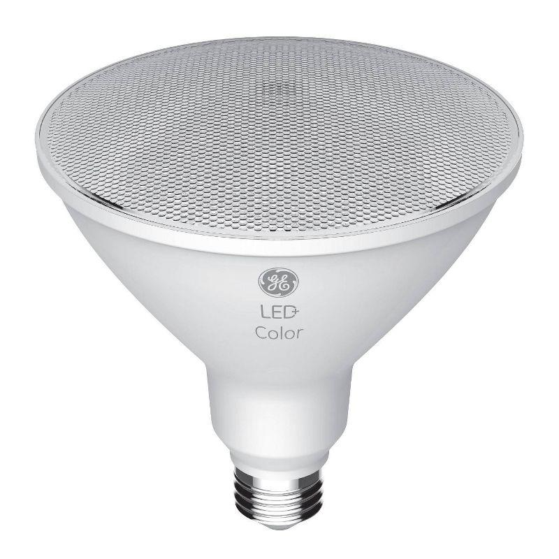 GE LED Color Changing PAR38 LED Outdoor Floodlight Bulb: Multicolored, 1300 Lumens, Energy Star, E26 Base, 15W
