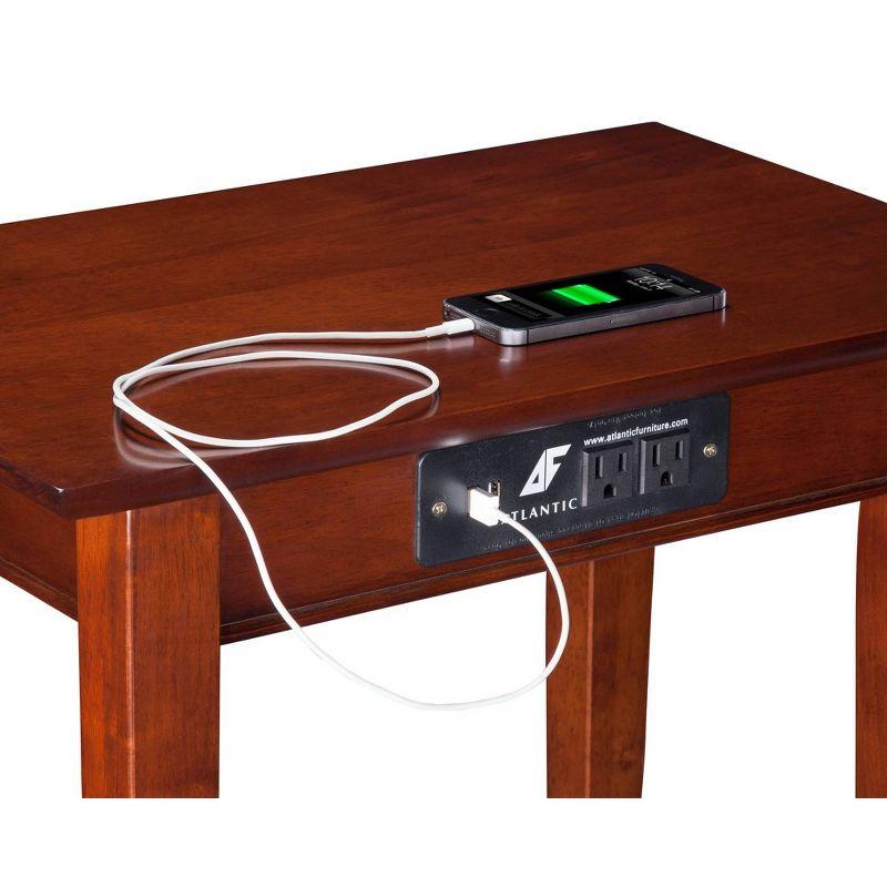 Shaker Chair Side Table with Charger Walnut - AFI