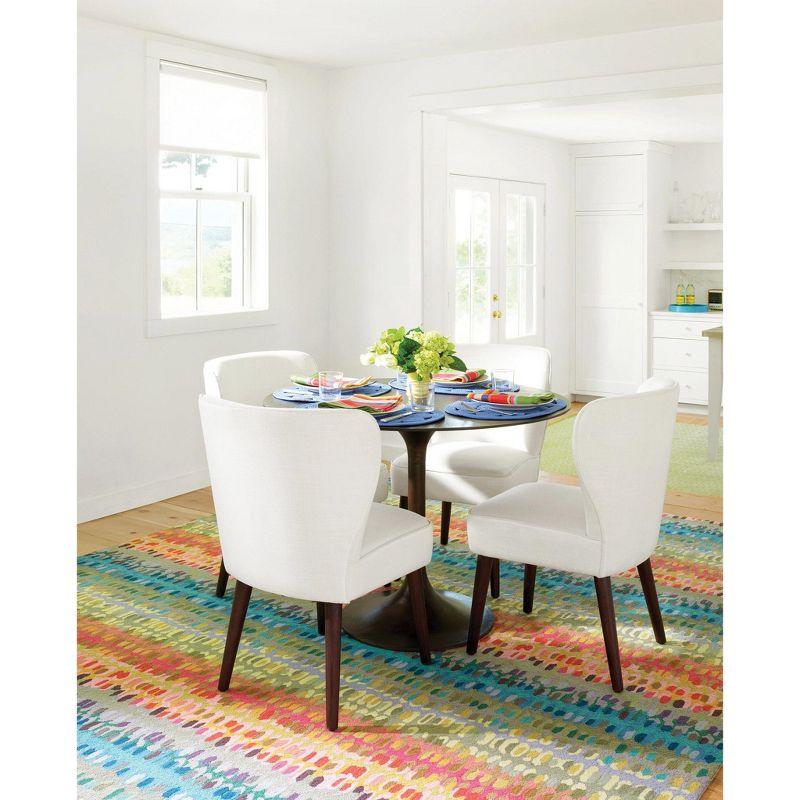 Paint Chip Multi Hand Micro Hooked Wool Rug