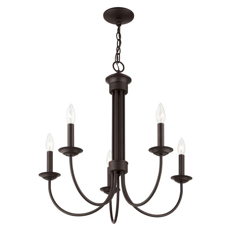 Livex Lighting Estate 5 - Light Chandelier in  Bronze