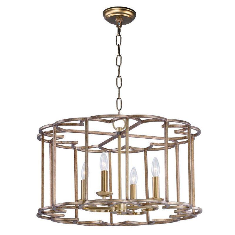 Maxim Lighting Helix 4 - Light Chandelier in  Bronze Fusion
