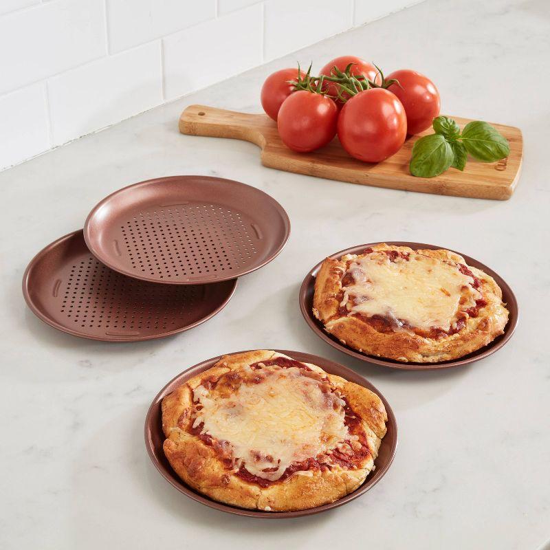 Cuisinart Bronze 7" Mini Pizza Pan Set, 4-Piece