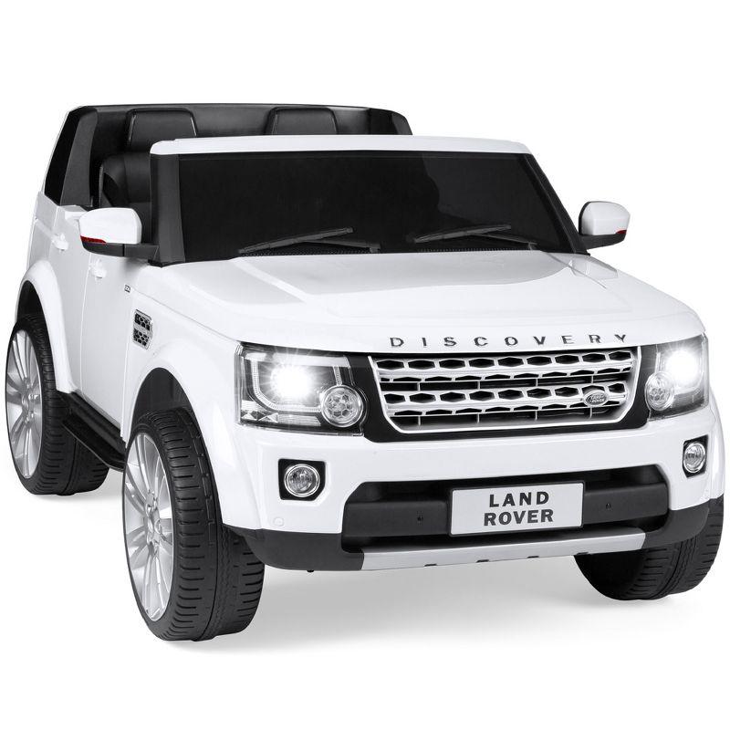 White 12V 2-Seater Land Rover Ride-On SUV with Remote Control