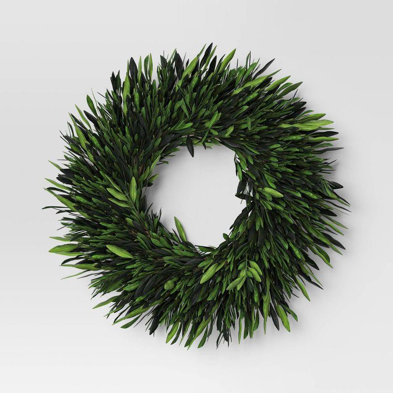 Preserved Olive Leaf Wreath - Threshold™