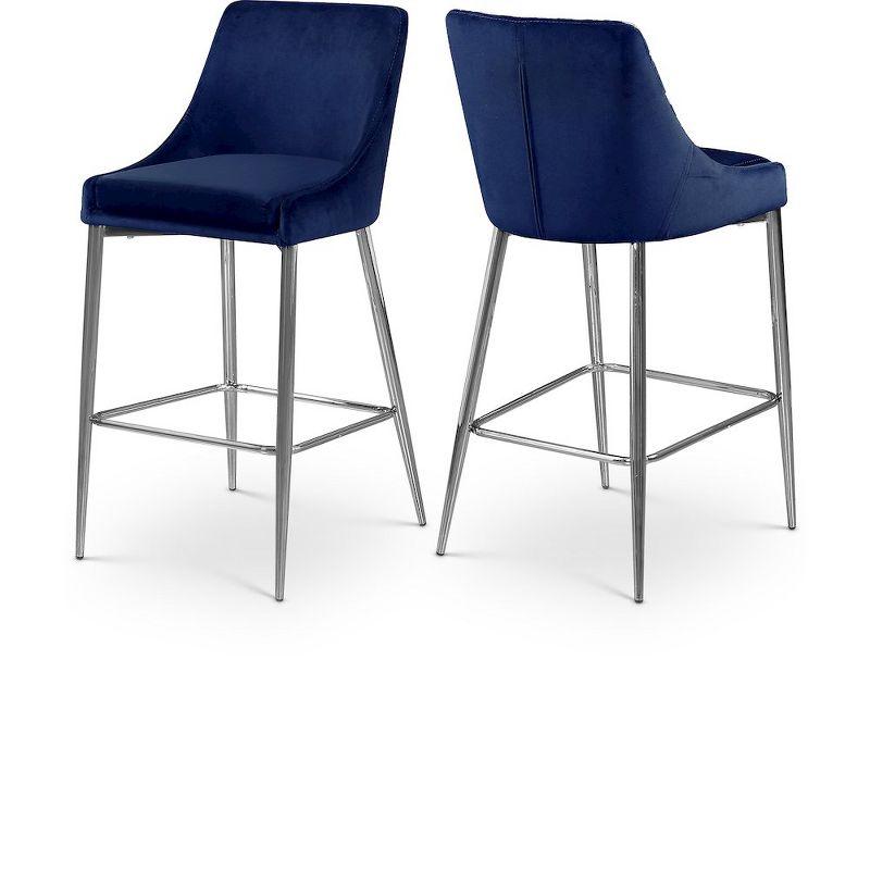 Ellenberger Upholstered Counter Stool with Metal Frame