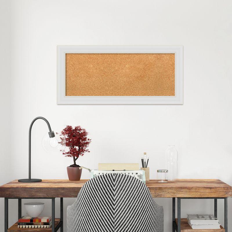 Amanti Art Flair Framed Corkboard, Natural Cork