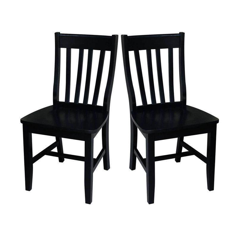 August Grove® Toby 18.5'' H Solid Wood Side Chair (Set of 2)