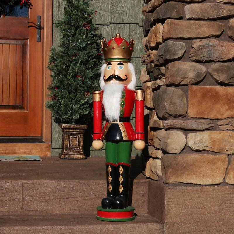 Sunnydaze Polyresin Matthias the Nutcracker Prince Christmas Holiday Decoration - 37" - 1 Nutcracker