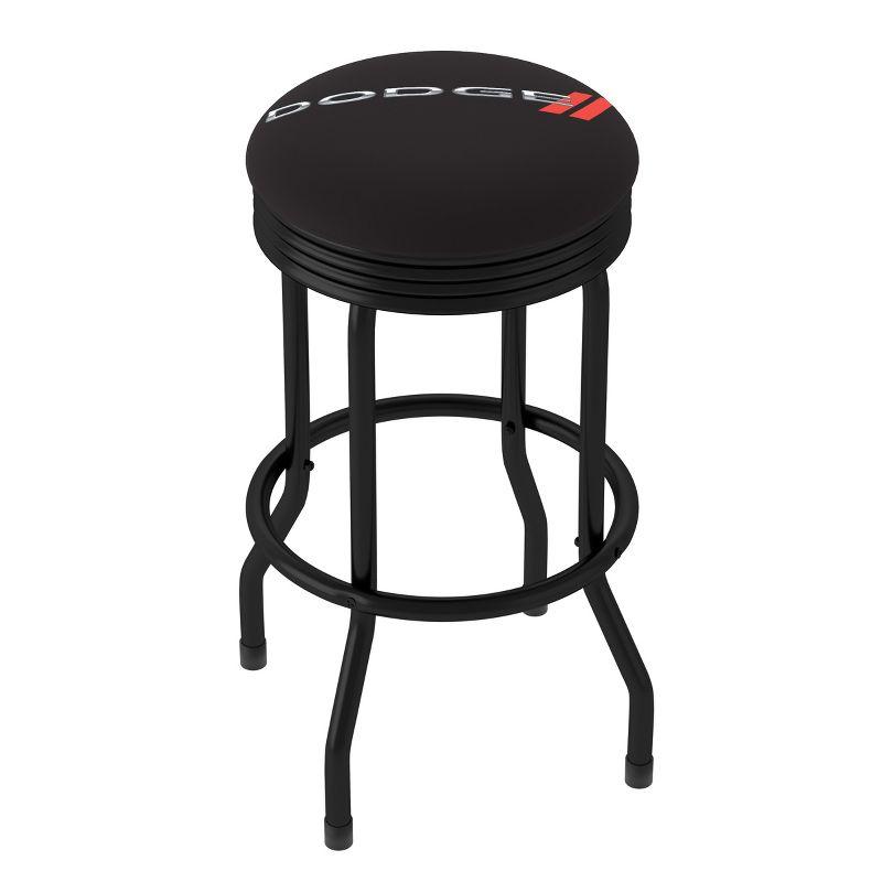Trademark Global Swivel Upholstered Counter Stool with Metal Frame