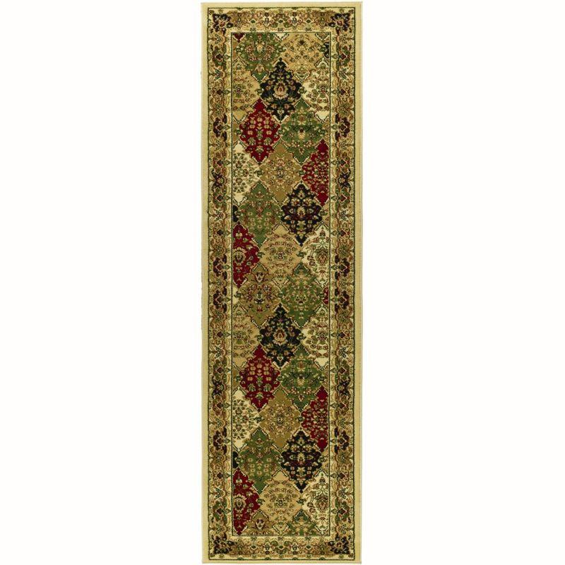 Lyndhurst LNH221 Power Loomed Runner Rug - Multi/Ivory - 2'3"x12' - Safavieh