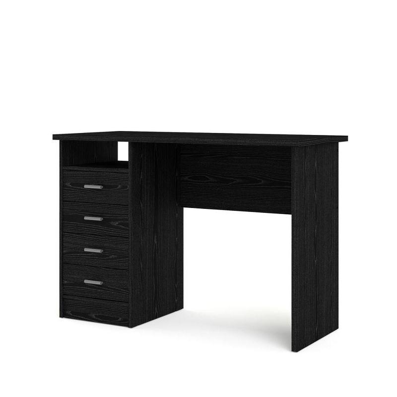 Tvilum,Desk with 4 Drawers Black Woodgrain