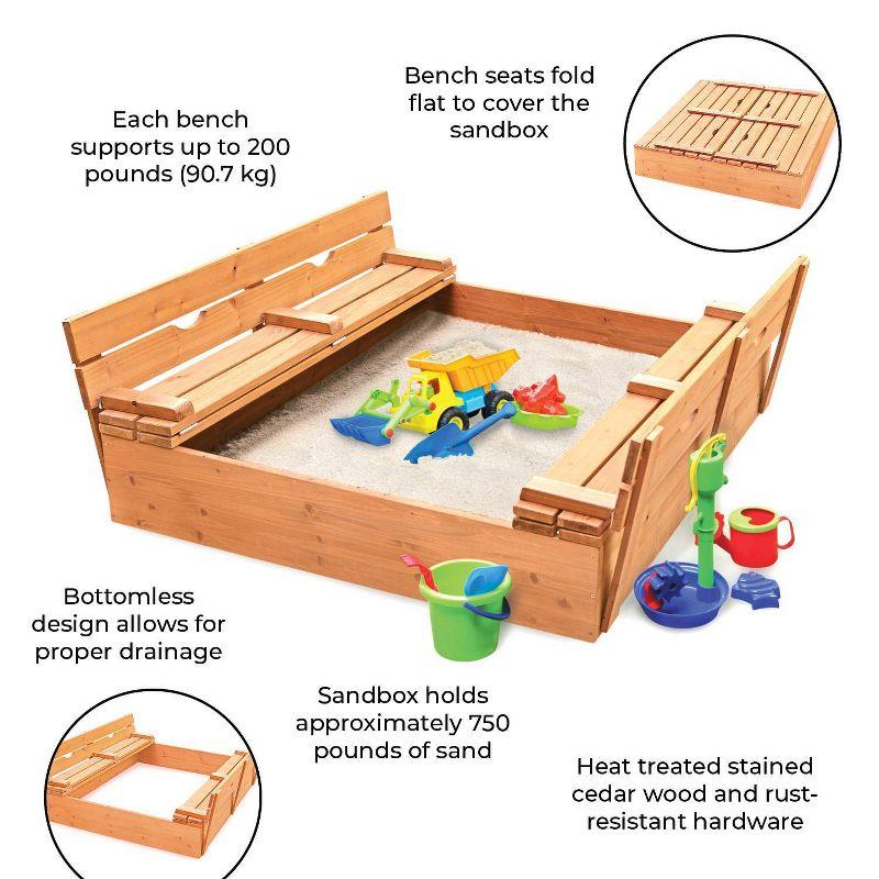 Covered 2-Bench Sandbox