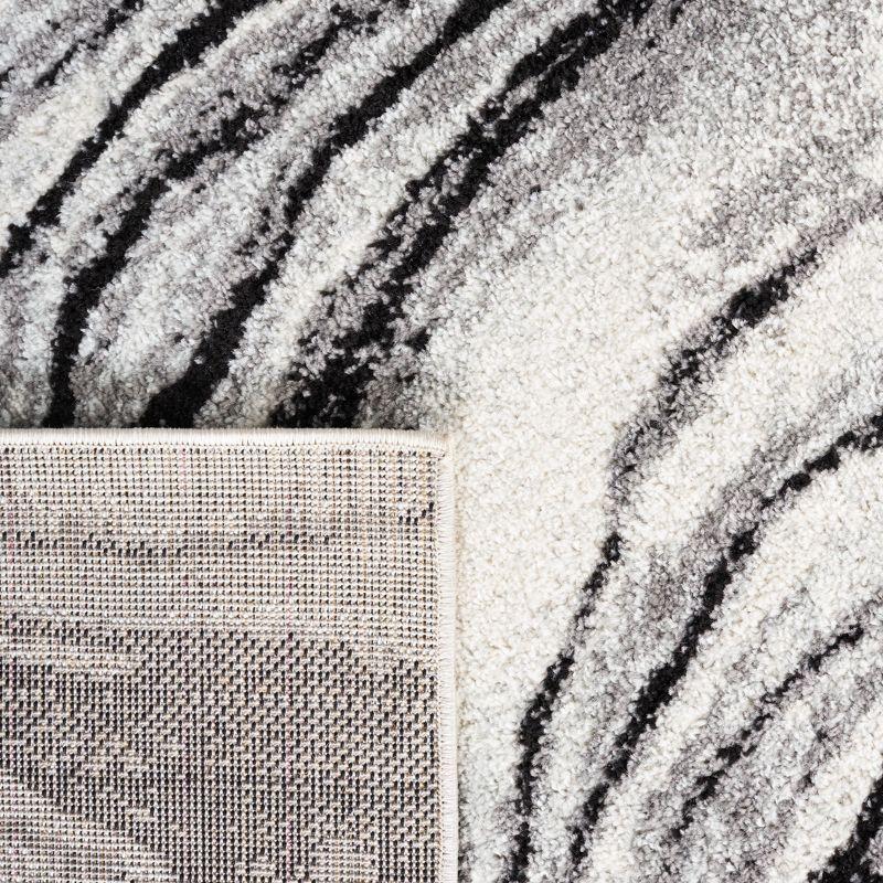 Tulum TUL275 Power Loomed Area Rug - Ivory/Black - 8'x10' - Safavieh.
