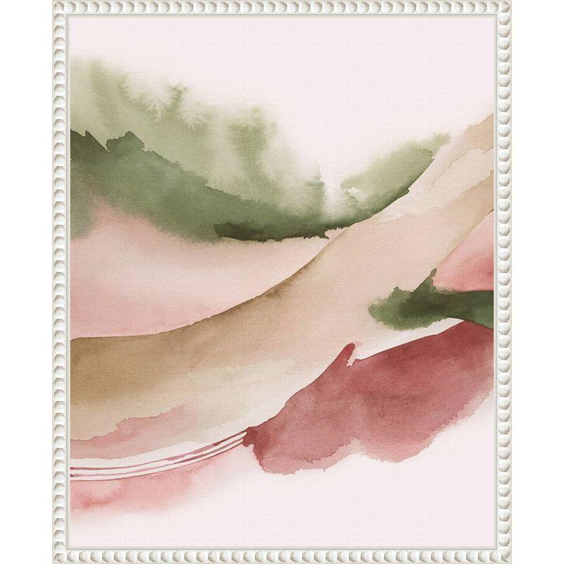 Amanti Art Strawberry Waves I by Grace Popp Framed Canvas Wall Art Print