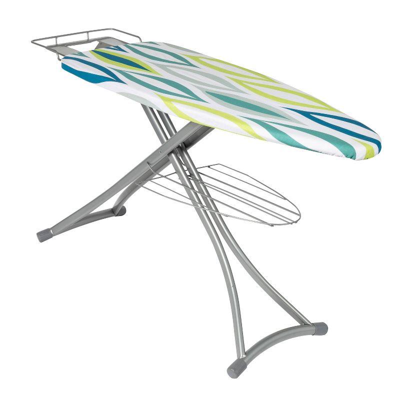 Honey-Can-Do Silver and Multi Oval Print Ironing Board with Rest